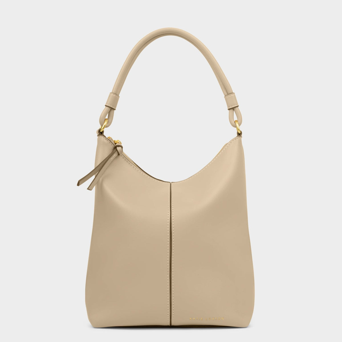 HALLIE SATCHEL BAG | Light Taupe | 10 13/16" x 9 5/8" x 4 3/4"