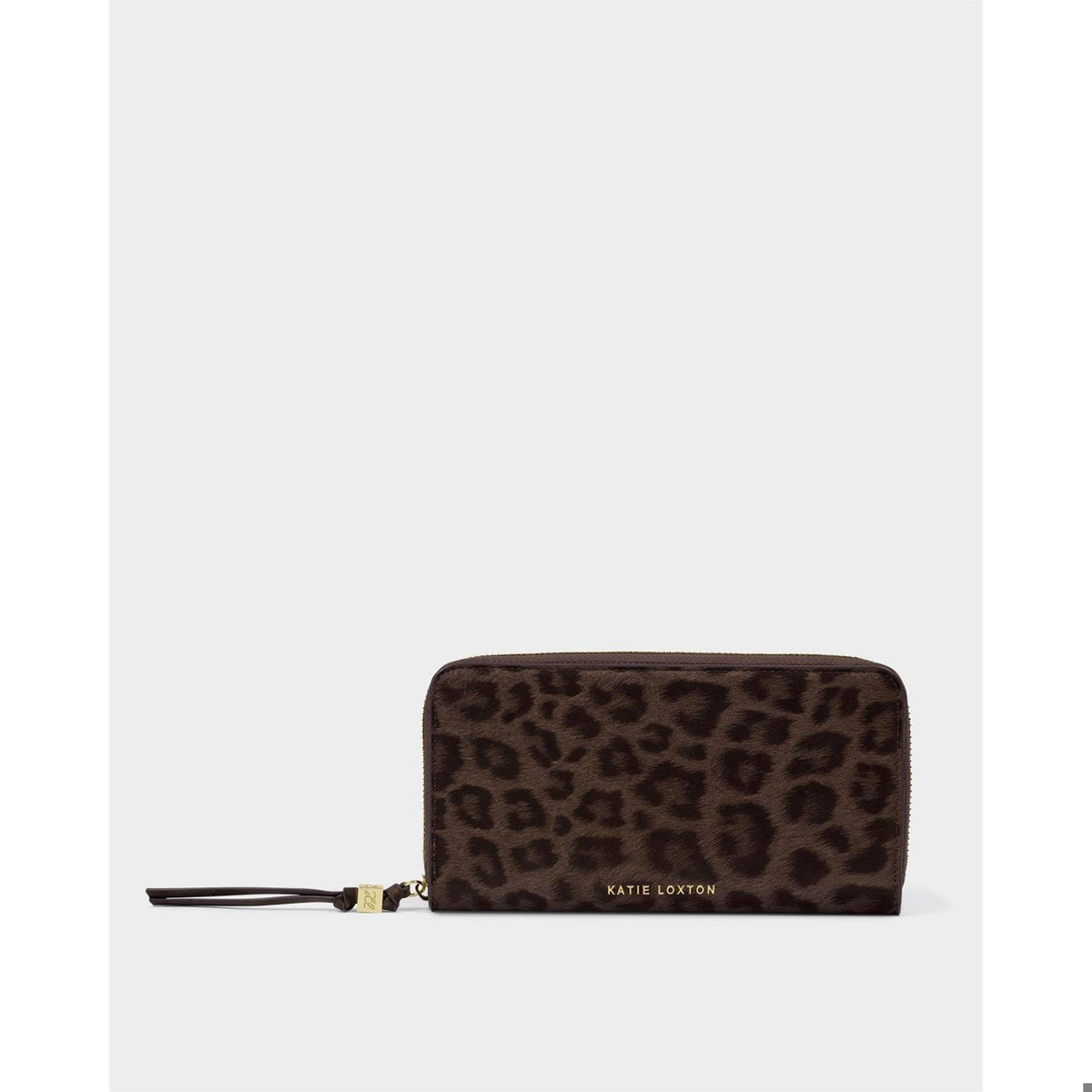 LARGE PURSE | Chocolate Leopard | 4" x 7 7/8" x 1"