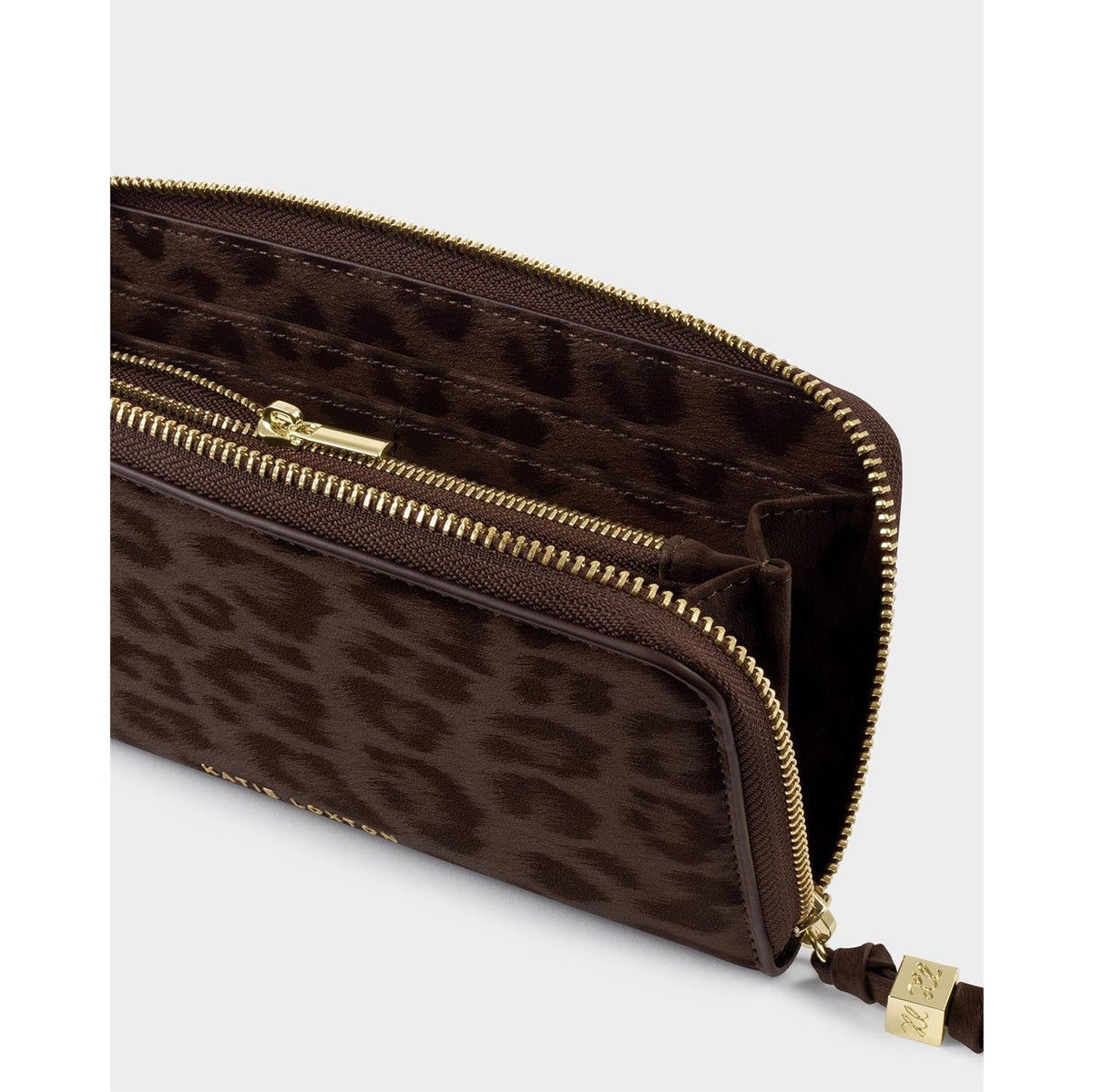 LARGE PURSE | Chocolate Leopard | 4" x 7 7/8" x 1"